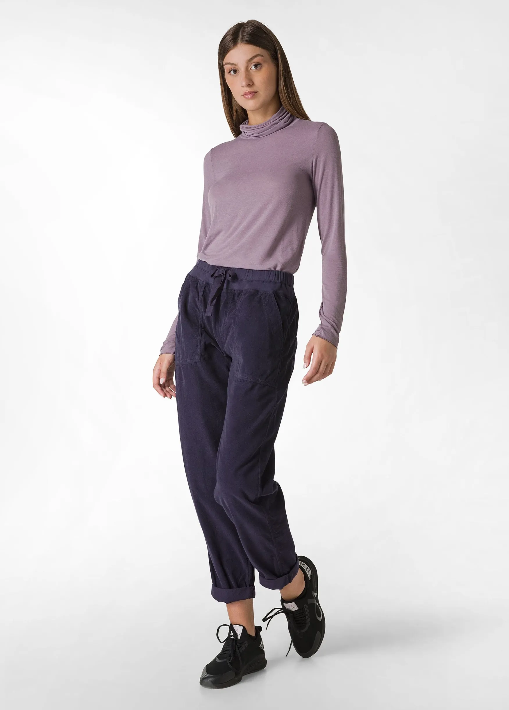 Best DEHA Drawstring Corduroy Pants Brown Biscuit Brown