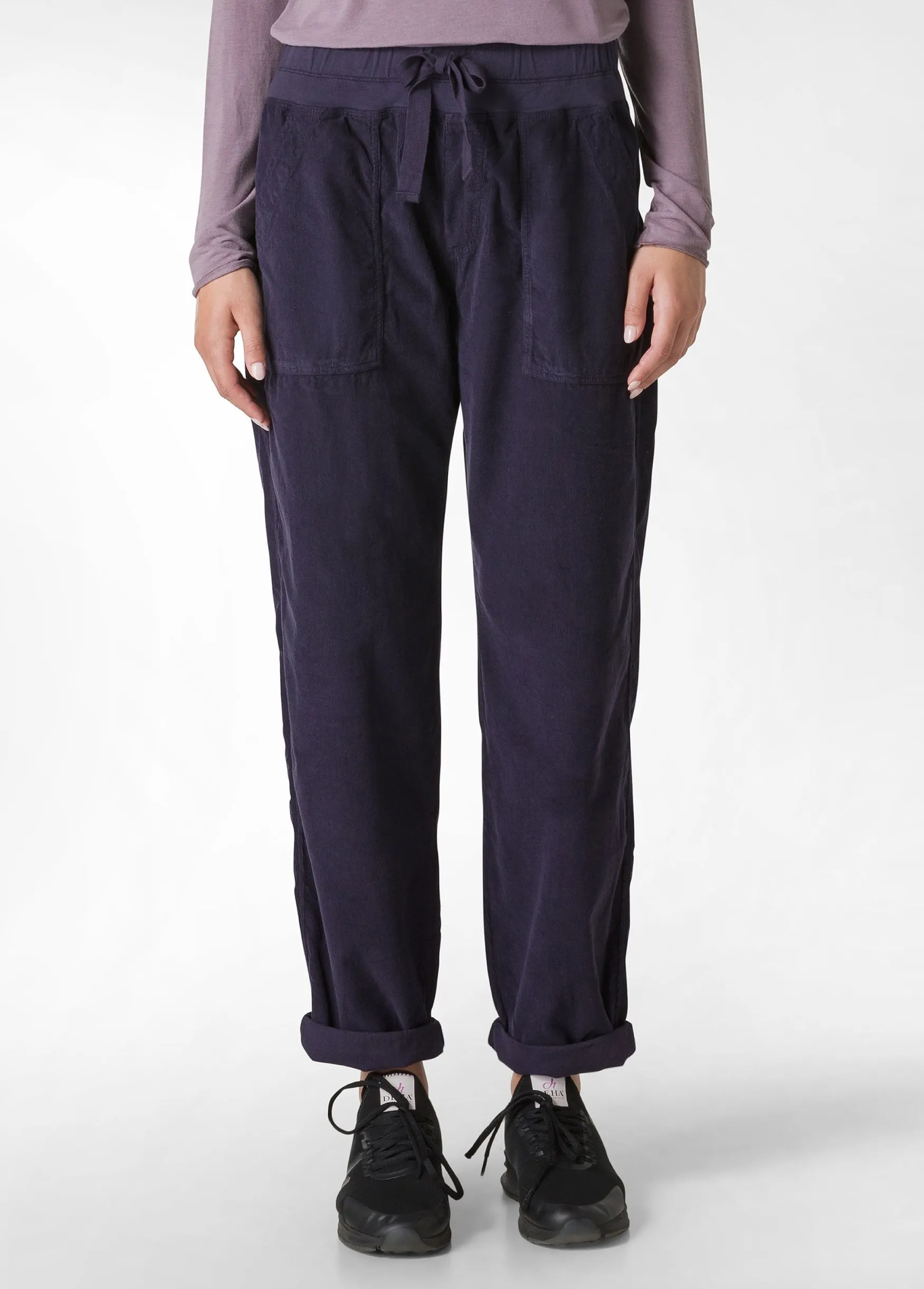 Best DEHA Drawstring Corduroy Pants Brown Biscuit Brown