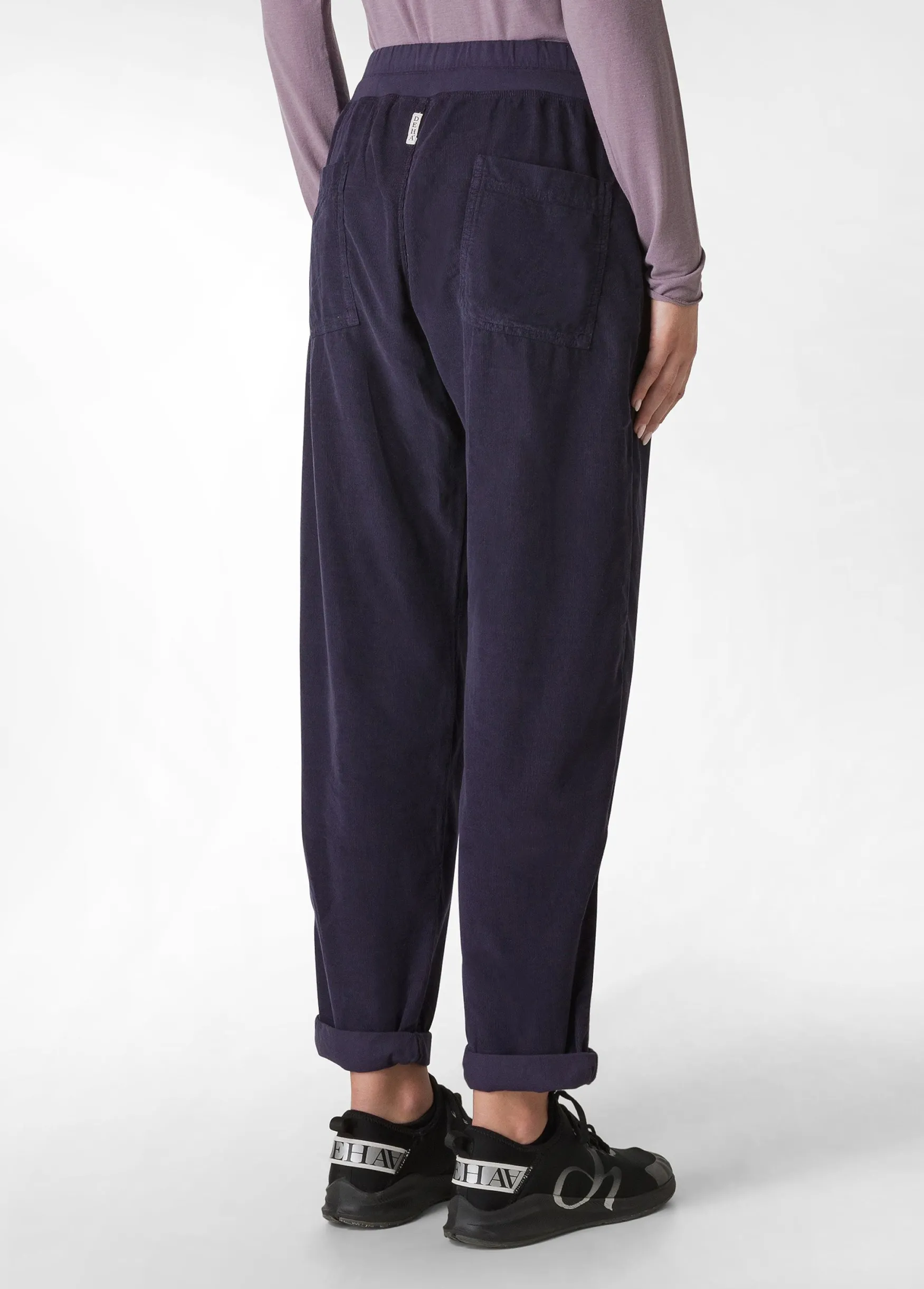 Best DEHA Drawstring Corduroy Pants Brown Biscuit Brown