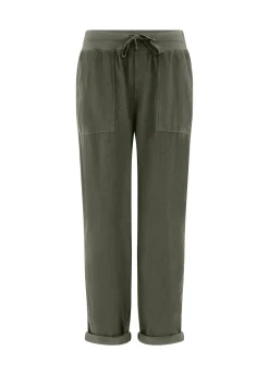 Outlet DEHA Drawstring Corduroy Pants Green Olive Green