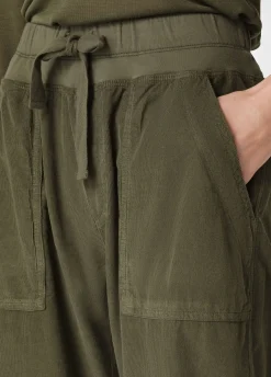 Store DEHA Drawstring Corduroy Pants Black
