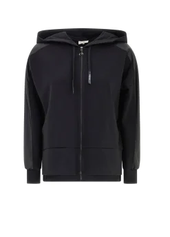 Discount DEHA Faux Leather Trims Jacket Black