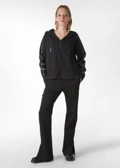 Discount DEHA Faux Leather Trims Pants Black