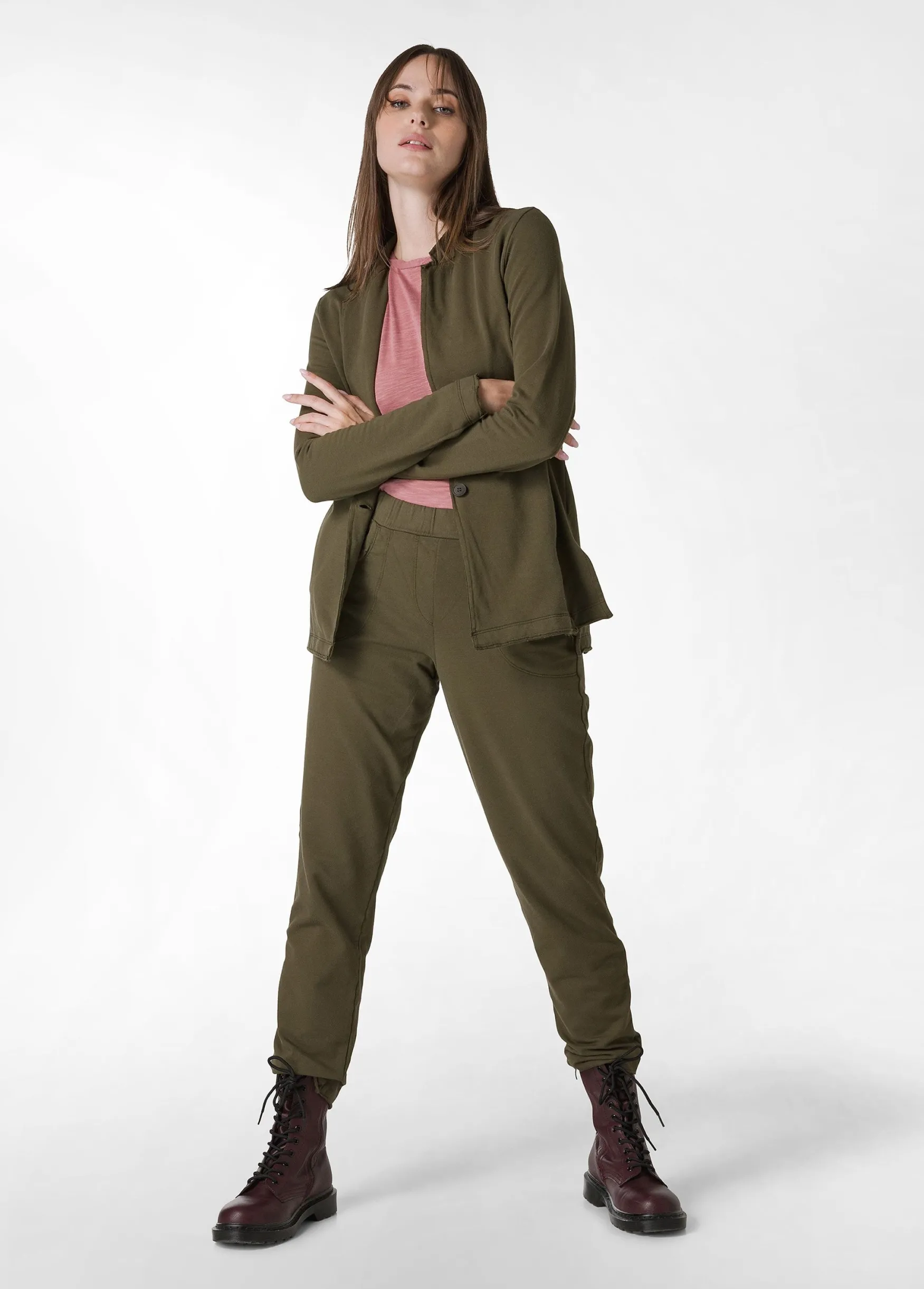 Best DEHA Fleece Blazer Green Olive Green