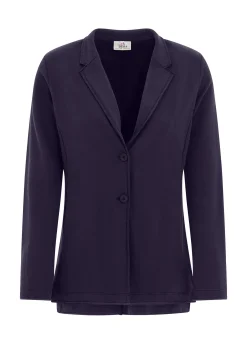 Hot DEHA Fleece Blazer Purple Aubergine Violet