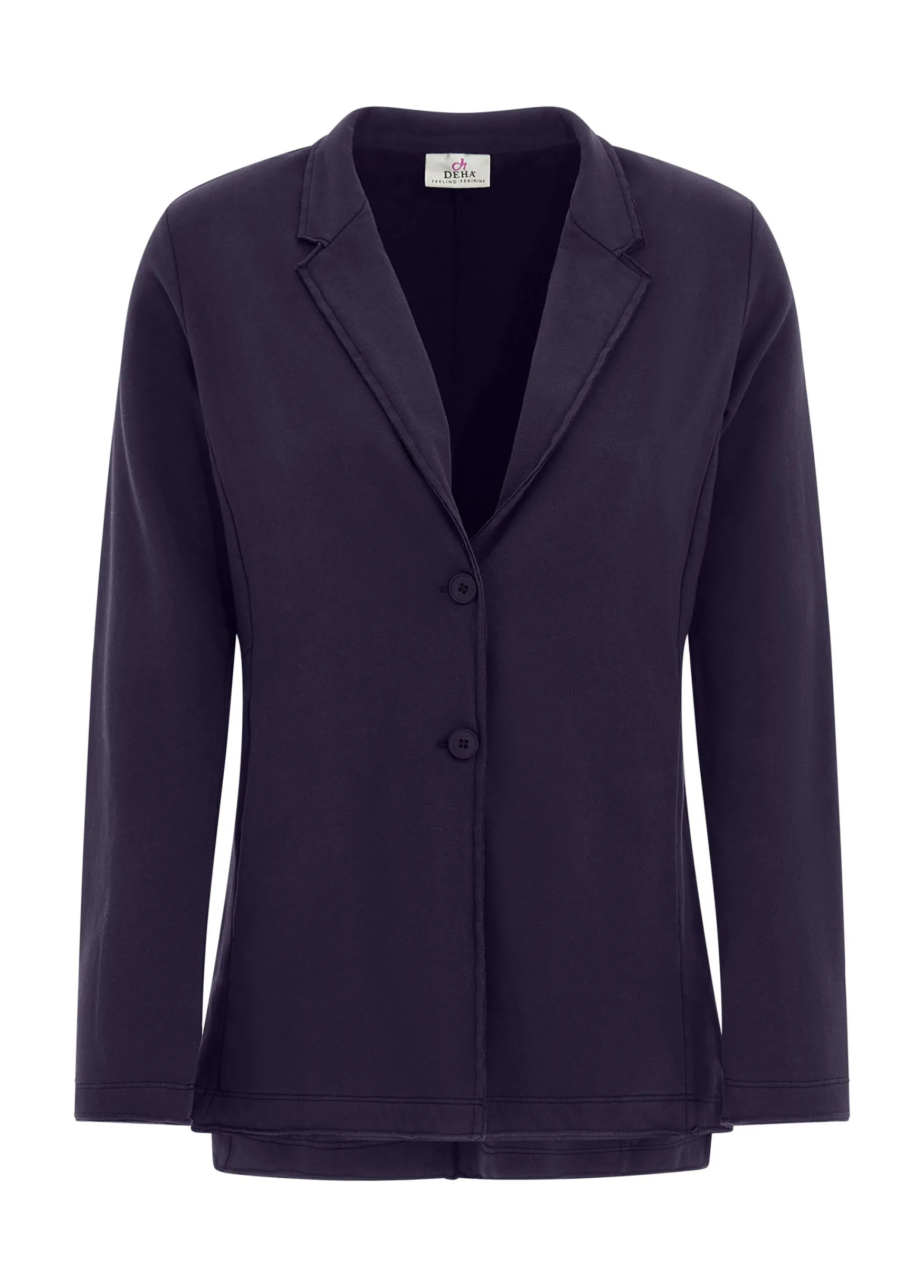 Hot DEHA Fleece Blazer Purple Aubergine Violet