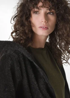 Best Sale DEHA Fluffy Hoodie Black