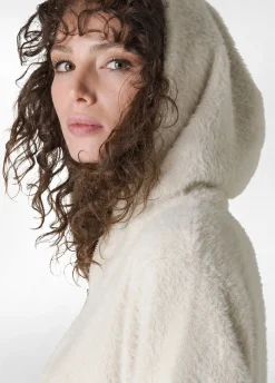 Shop DEHA Fluffy Hoodie White Milk White