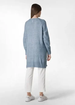 Best Sale DEHA Fluffy Long Cardigan Blue Midblue