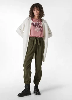 New DEHA Fluffy Long Cardigan White Milk White