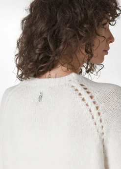 New DEHA Fluffy Long Cardigan White Milk White