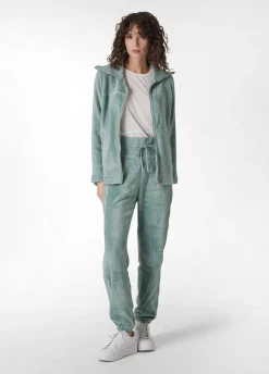 Outlet DEHA Fluffy Polar Jacket Green Sage Green