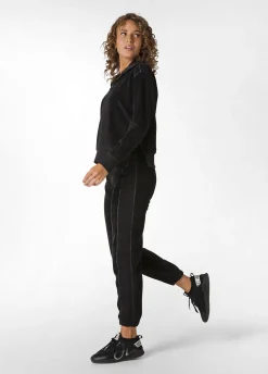 Hot DEHA Fluffy Polar Jogger Black