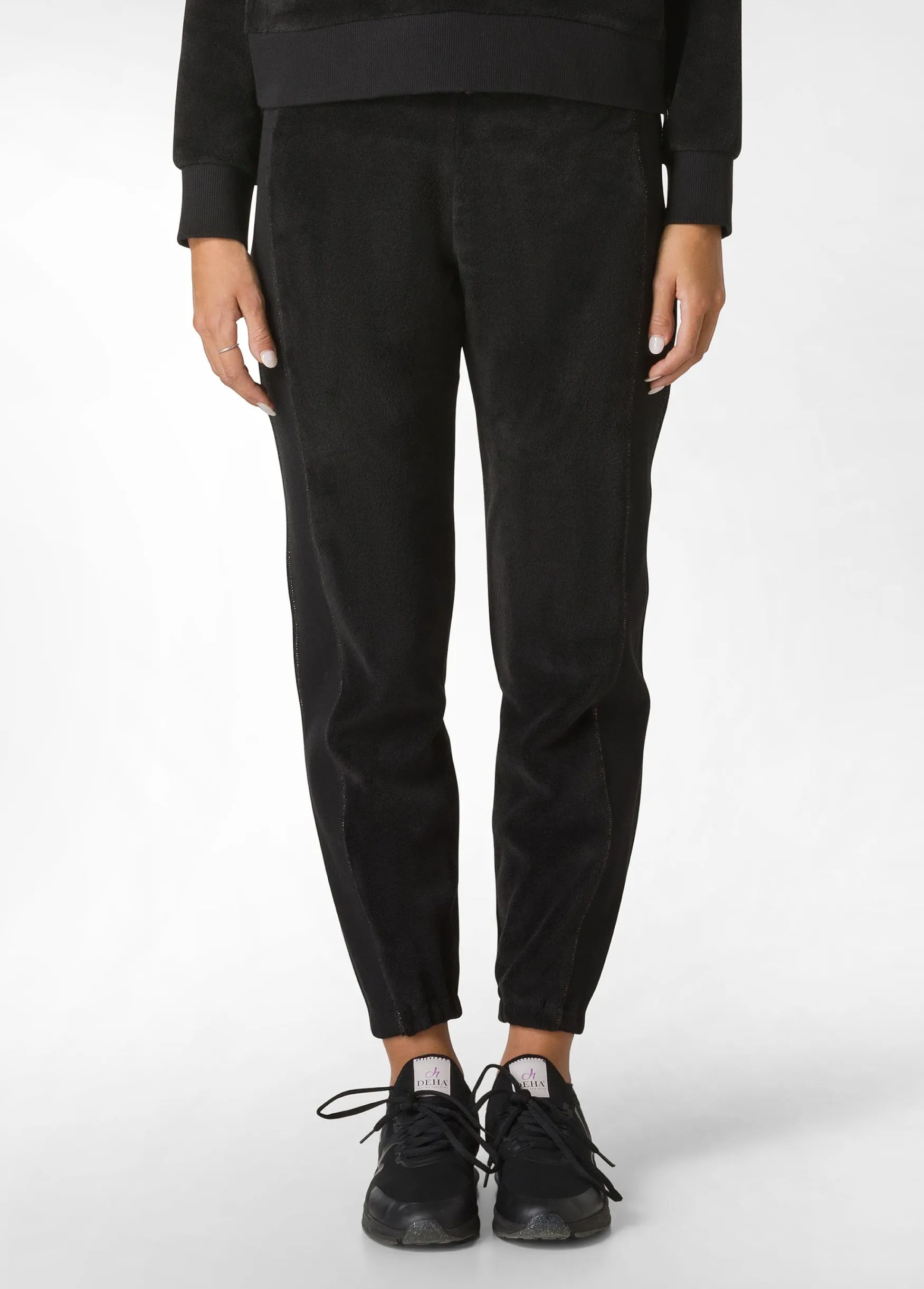 Hot DEHA Fluffy Polar Jogger Black
