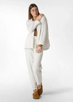 Outlet DEHA Fluffy Polar Jogger White Milk White