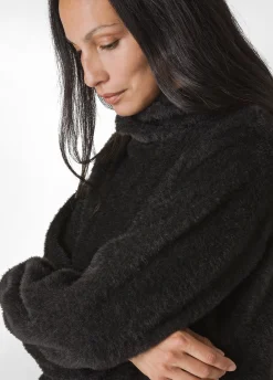 Shop DEHA Fluffy Sweatshirt Black