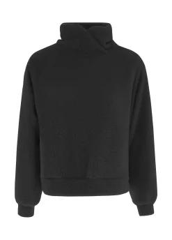 Shop DEHA Fluffy Sweatshirt Black