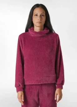 Cheap DEHA Fluffy Sweatshirt Purple Vinaccia