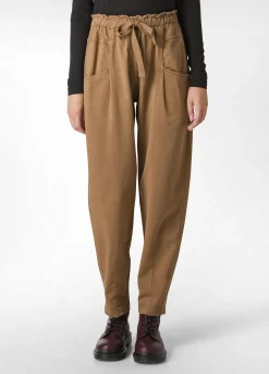 Clearance DEHA Gabardine Balloon Pants Brown Biscuit Brown