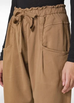 Clearance DEHA Gabardine Balloon Pants Brown Biscuit Brown