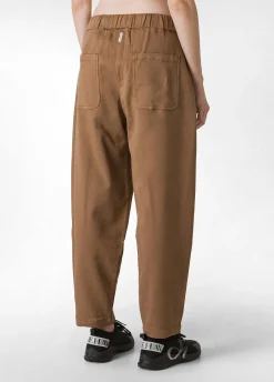 Sale DEHA Gabardine Relaxed Pants Brown Biscuit Brown