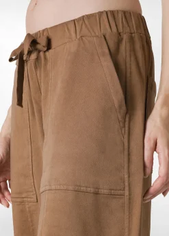 Sale DEHA Gabardine Relaxed Pants Brown Biscuit Brown