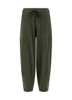 Clearance DEHA Gabardine Relaxed Pants Green Olive Green