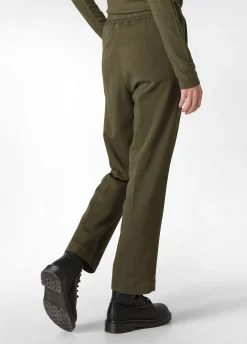 Cheap DEHA Gabardine Straight Pants Green Olive Green
