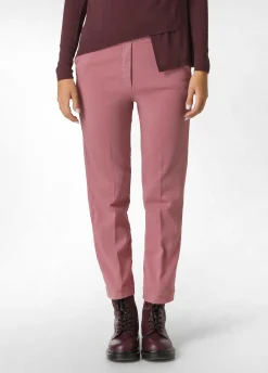 Outlet DEHA Gabardine Straight Pants Pink Deco' Rose