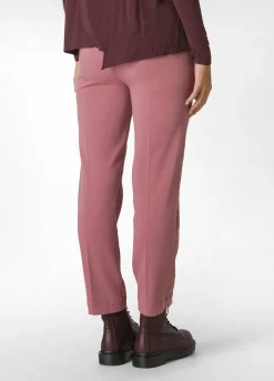 Outlet DEHA Gabardine Straight Pants Pink Deco' Rose