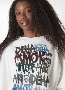 Shop DEHA Graphic Sweatshirt White Milk White