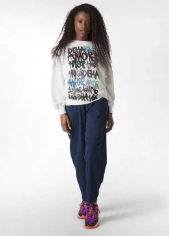 Shop DEHA Graphic Sweatshirt White Milk White