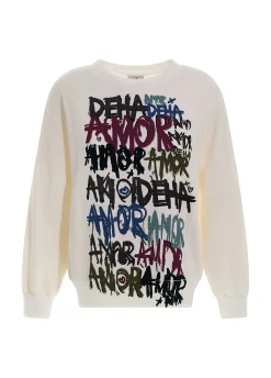 Shop DEHA Graphic Sweatshirt White Milk White