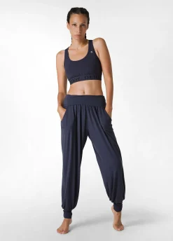 Cheap DEHA Harem Viscose Pants Blue Blue Night