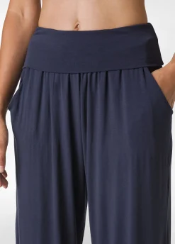 Cheap DEHA Harem Viscose Pants Blue Blue Night