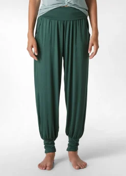 Cheap DEHA Harem Viscose Pants Green Forest Green