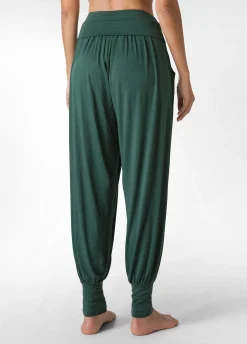Cheap DEHA Harem Viscose Pants Green Forest Green