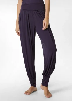 Cheap DEHA Harem Viscose Pants Purple Aubergine Violet
