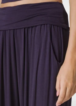 Cheap DEHA Harem Viscose Pants Purple Aubergine Violet