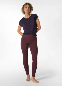 Online DEHA High Waist Leggings Red Tibetan Red