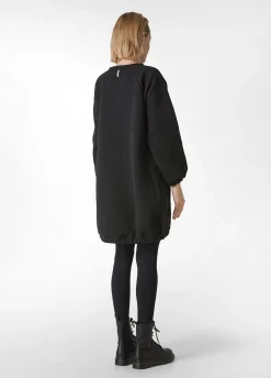 Best DEHA Houndstooth Oversize Sweatshirt Black