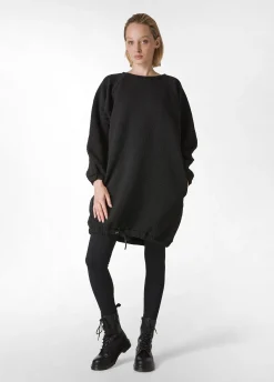 Best DEHA Houndstooth Oversize Sweatshirt Black