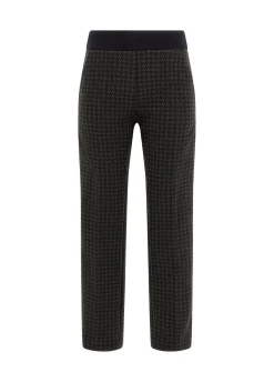 Best Sale DEHA Houndstooth Straight Pants Black