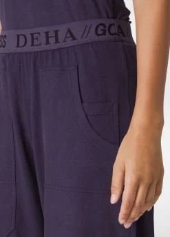 Hot DEHA Jersey Magnum Pants Purple Aubergine Violet