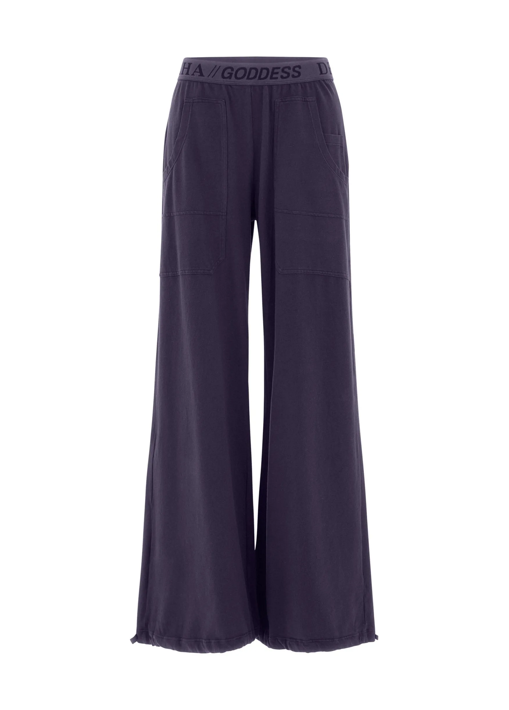 Hot DEHA Jersey Magnum Pants Purple Aubergine Violet