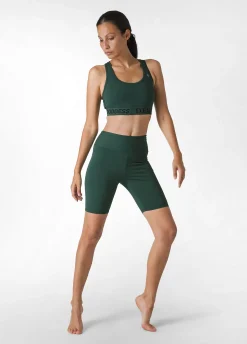 Online DEHA Jersey Stretch Biker Shorts Green Forest Green