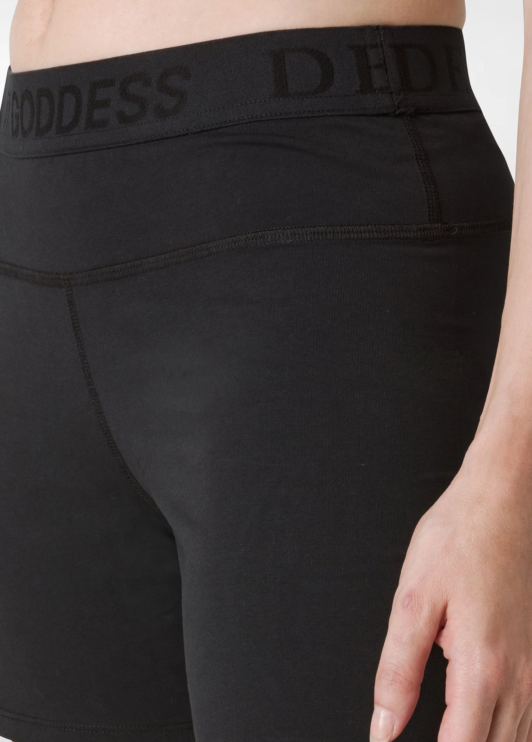 Shop DEHA Jersey Stretch Shorts Black