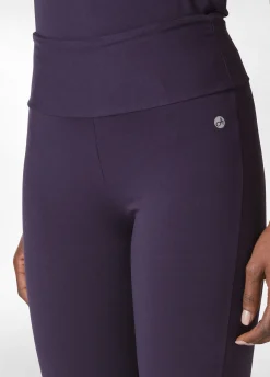 Fashion DEHA Jersey Tight Pants Purple Aubergine Violet