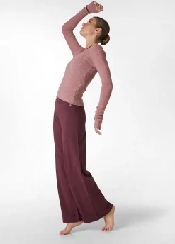 Cheap DEHA Jersey Wide Leg Pants Grey Grey Melange