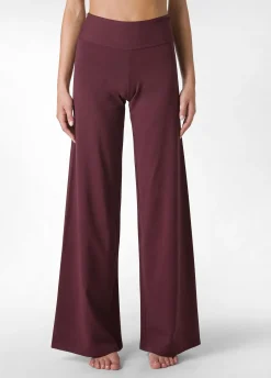 New DEHA Jersey Wide Leg Pants Red Tibetan Red